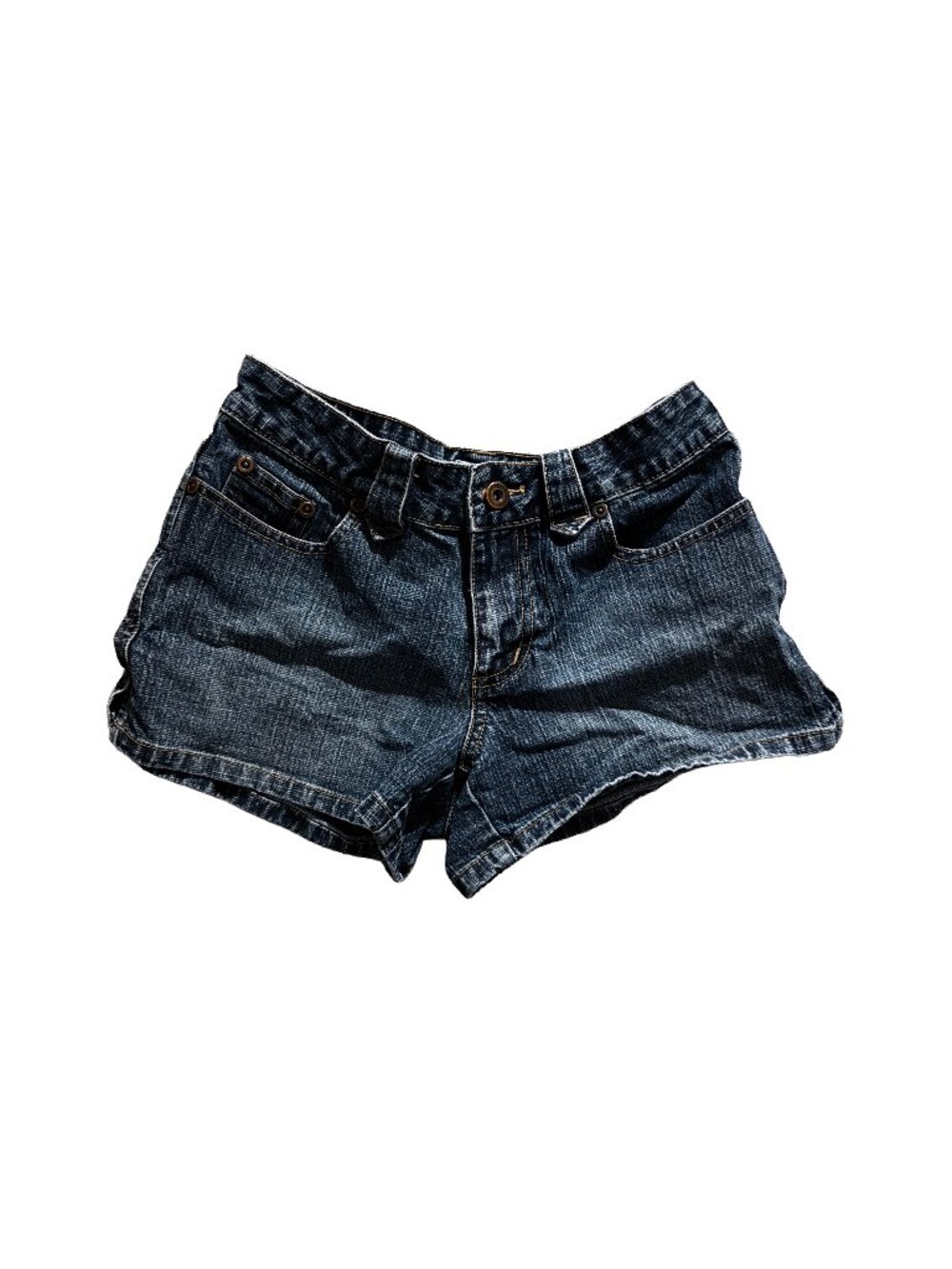 vintage tilt denim shorts